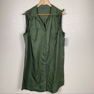 Sharagano NWT Drawstring Sleeveless Dress size 14W